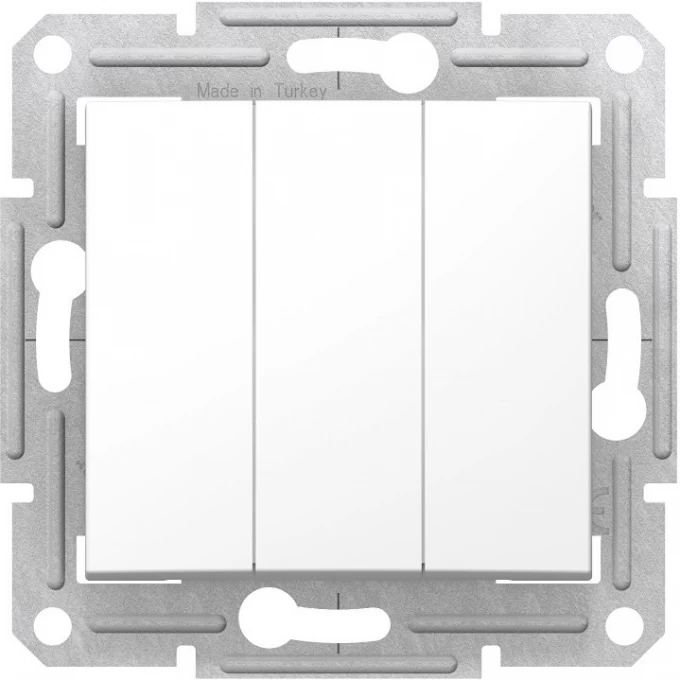 3-х клавишный выключатель SCHNEIDER ELECTRIC SEDNA, 10AX, 230В, БЕЛЫЙ SDN0300621 3-х клавишный выключатель SCHNEIDER ELECTRIC SEDNA, 10AX, 230В, БЕЛЫЙ SDN0300621