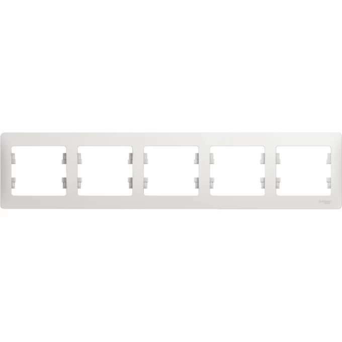 5-постовая рамка SCHNEIDER ELECTRIC GLOSSA, горизонтальная, БЕЛЫЙ GSL000105 5-постовая рамка SCHNEIDER ELECTRIC GLOSSA, горизонтальная, БЕЛЫЙ GSL000105