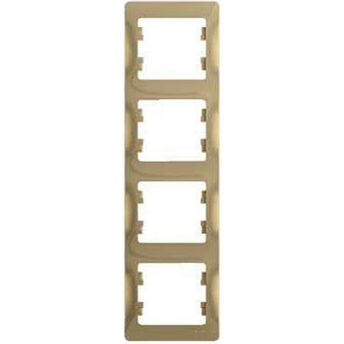 4-постовая рамка SCHNEIDER ELECTRIC GLOSSA, вертикальная, ТИТАН GSL000408