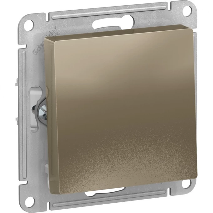 1-клавишный выключатель SCHNEIDER ELECTRIC ATLASDESIGN с самовозвратом, шампань ATN000515 1-клавишный выключатель SCHNEIDER ELECTRIC ATLASDESIGN с самовозвратом, шампань ATN000515