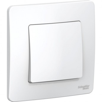 1-клавишный выключатель SCHNEIDER ELECTRIC BLANCA (cх.1), 10А, 250B, БЕЛЫЙ
