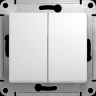 2-клавишный переключатель SCHNEIDER ELECTRIC GLOSSA, сх.6/2, 10АХ, механизм, БЕЛЫЙ GSL000165