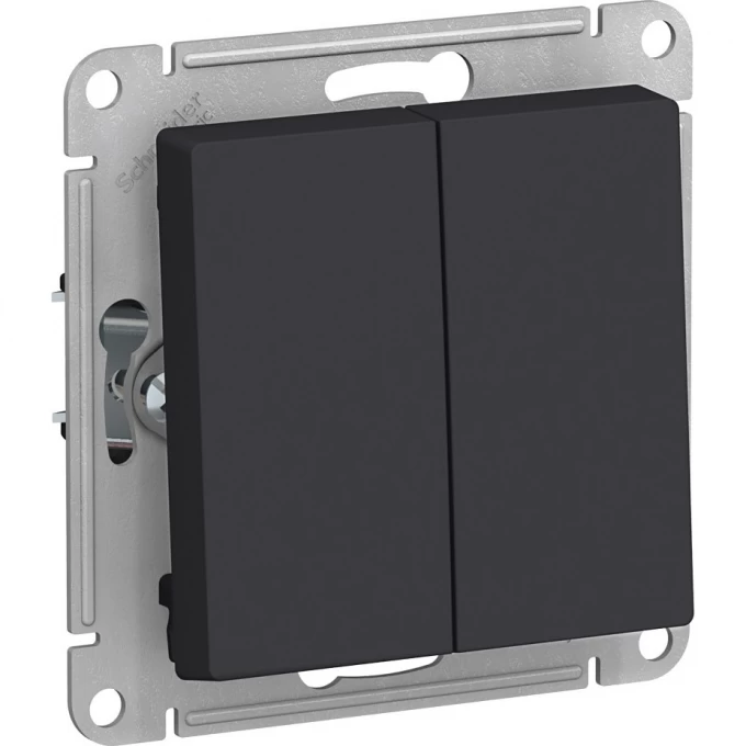 2-клавишный выключатель SCHNEIDER ELECTRIC ATLASDESIGN, КАРБОН ATN001051 2-клавишный выключатель SCHNEIDER ELECTRIC ATLASDESIGN, КАРБОН ATN001051