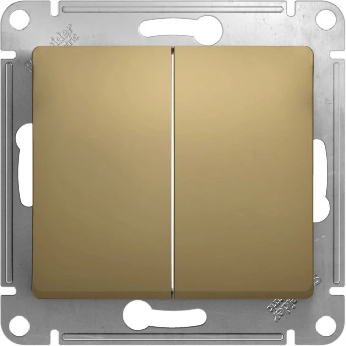2-клавишный выключатель SCHNEIDER ELECTRIC GLOSSA, сх.5, 10АХ, механизм, ТИТАН GSL000451 2-клавишный выключатель SCHNEIDER ELECTRIC GLOSSA, сх.5, 10АХ, механизм, ТИТАН GSL000451