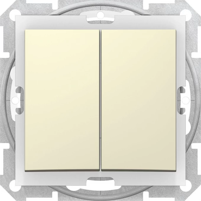 2-клавишный выключатель SCHNEIDER ELECTRIC SEDNA, сх.5а, 10А, 250В, IP44, БЕЖЕВЫЙ SDN0300447 2-клавишный выключатель SCHNEIDER ELECTRIC SEDNA, сх.5а, 10А, 250В, IP44, БЕЖЕВЫЙ SDN0300447