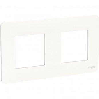 2-постовая рамка SCHNEIDER ELECTRIC UNICA STUDIO, белый