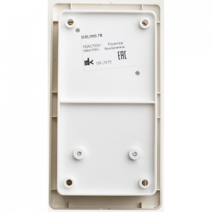 Блок SCHNEIDER ELECTRIC GLOSSA: розетка с заземлением, со шторками + 3 клавишный выключатель бежевый GSL000278