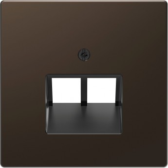 Центральная накладка SCHNEIDER ELECTRIC MERTEN D-LIFE для розетки 2-ной RJ45, МОККО