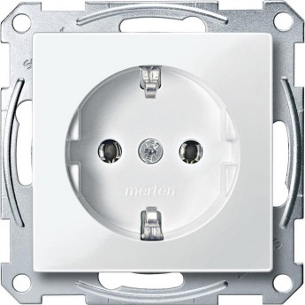 Механизм розетки SCHNEIDER ELECTRIC MERTEN б/шт, ПОЛ.БЕЛЫЙ, QF SM