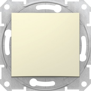 Переключатель 1-клавишный SCHNEIDER ELECTRIC SEDNA, сх.6, 10А, 250В, бежевый