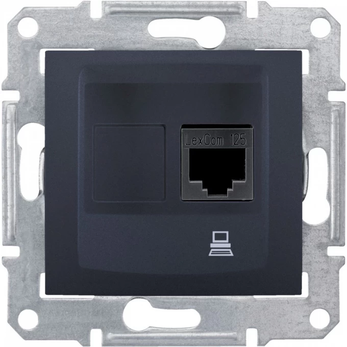 Розетка компьютерная SCHNEIDER ELECTRIC SEDNA RJ45, кат. 6, неэкр. UTP, ГРАФИТ SDN4700170 Розетка компьютерная SCHNEIDER ELECTRIC SEDNA RJ45, кат. 6, неэкр. UTP, ГРАФИТ SDN4700170