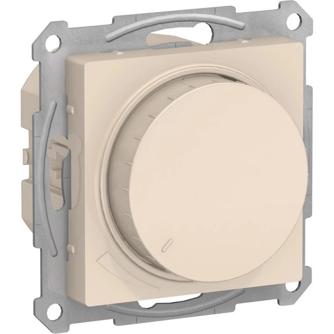 Светорегулятор (диммер) SCHNEIDER ELECTRIC ATLASDESIGN, поворотно-нажимной, LED, RC, 630Вт, механизм, бежевый ATN000236 Светорегулятор (диммер) SCHNEIDER ELECTRIC ATLASDESIGN, поворотно-нажимной, LED, RC, 630Вт, механизм, бежевый ATN000236