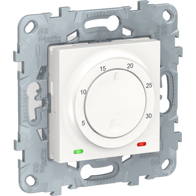 Термостат электронный SCHNEIDER ELECTRIC UNICA NEW, 8А, встроенный термодатчик, белый NU550118 Термостат электронный SCHNEIDER ELECTRIC UNICA NEW, 8А, встроенный термодатчик, белый NU550118