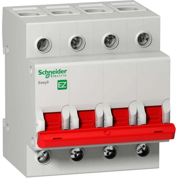 Выключатель нагрузки SCHNEIDER ELECTRIC EASY9 (модульный рубильник) 4П 80А 400В =S= EZ9S16480 Выключатель нагрузки SCHNEIDER ELECTRIC EASY9 (модульный рубильник) 4П 80А 400В =S= EZ9S16480