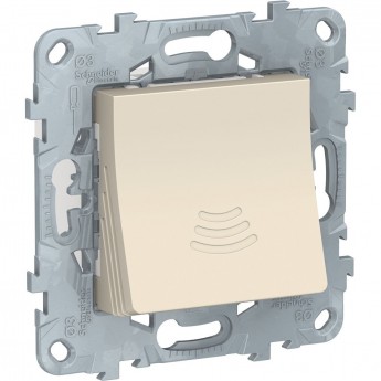 Звонок SCHNEIDER ELECTRIC UNICA NEW электронный, 70 дБ/ 1 м, бежевый