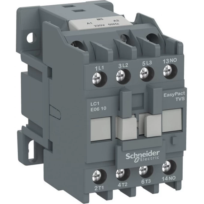 Контактор SCHNEIDER ELECTRIC EASYPACT TVS 1НЗ 18А 400В AC3 110В 50ГЦ LC1E1801F5 Контактор SCHNEIDER ELECTRIC EASYPACT TVS 1НЗ 18А 400В AC3 110В 50ГЦ LC1E1801F5