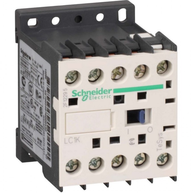 Контактор SCHNEIDER ELECTRIC TESYS K 3P,6 А,НО,24V 50/60 ГЦ, винтовой зажим LC1K0610B7