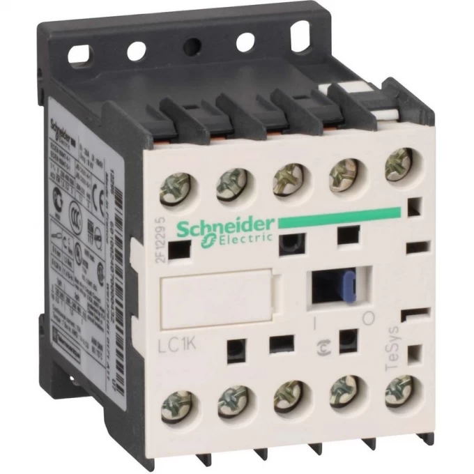 Контактор SCHNEIDER ELECTRIC TESYS K 3P,6 А,НО,24V 50/60 ГЦ, винтовой зажим LC1K0610B7 Контактор SCHNEIDER ELECTRIC TESYS K 3P,6 А,НО,24V 50/60 ГЦ, винтовой зажим LC1K0610B7