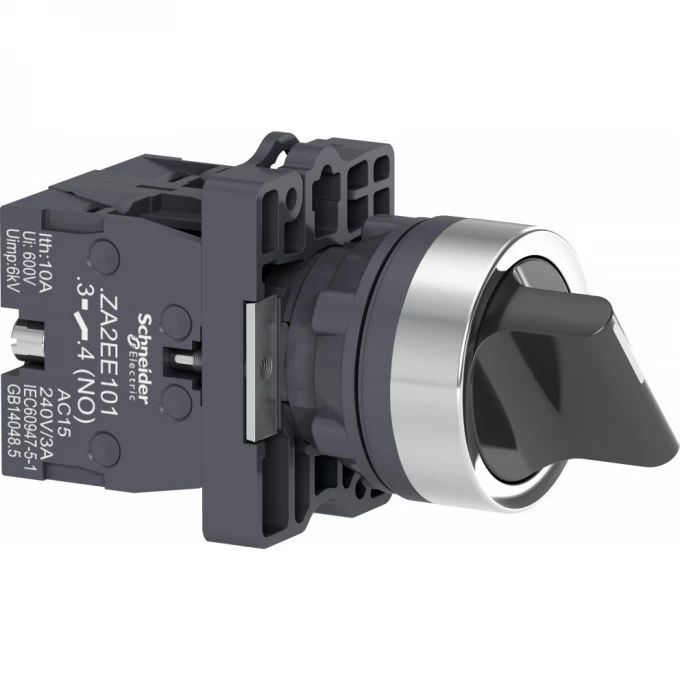Переключатель в сборе SCHNEIDER ELECTRIC HARMONY EASY XA2, короткая ручка, 3 позиции с фиксацией, 2НО XA2ED33 Переключатель в сборе SCHNEIDER ELECTRIC HARMONY EASY XA2, короткая ручка, 3 позиции с фиксацией, 2НО XA2ED33