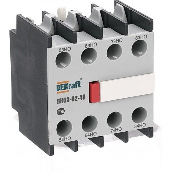 Приставка контактная DEKRAFT доп.контакты 4НО лицев