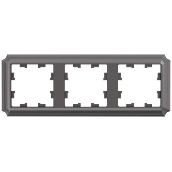 Рамка 3-постовая SCHNEIDER ELECTRIC ATLASDESIGN Antique универсальная, мокко ATN100603 Рамка 3-постовая SCHNEIDER ELECTRIC ATLASDESIGN Antique универсальная, мокко ATN100603