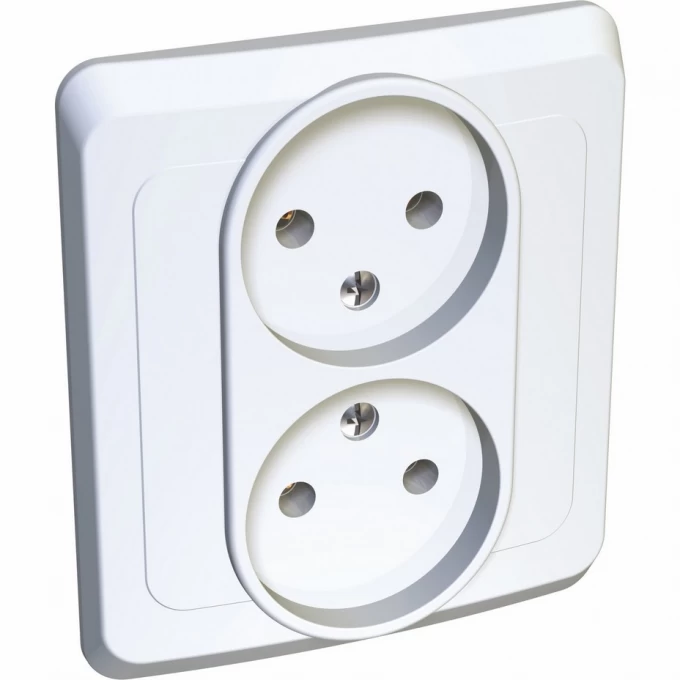 Розетка двойная SCHNEIDER ELECTRIC ЭТЮД С/У без заземления без шторок 16А 250B, белый, Россия PC16-005B Розетка двойная SCHNEIDER ELECTRIC ЭТЮД С/У без заземления без шторок 16А 250B, белый, Россия PC16-005B