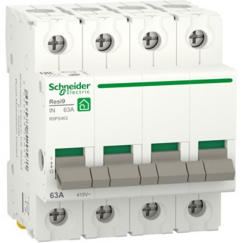 Выключатель нагрузки SCHNEIDER ELECTRIC RESI9 4п 63А (мод. рубильник)